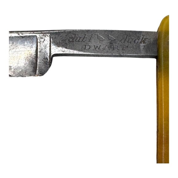 Antique Straight Razor Pearl Duck Dubl Duck Dwarf Solingen Germany Blade READ - Picture 2 of 6
